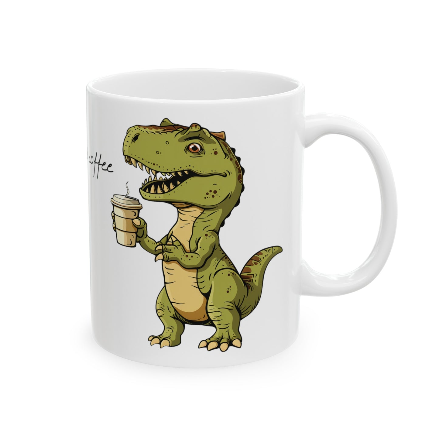 Dinosaur Mug, Funny Dinosaur Mug, Wish we had coffee mug, Dinosaur Lover Gift, dragon mug, house warming gift, Birthday Gift, Gift for him