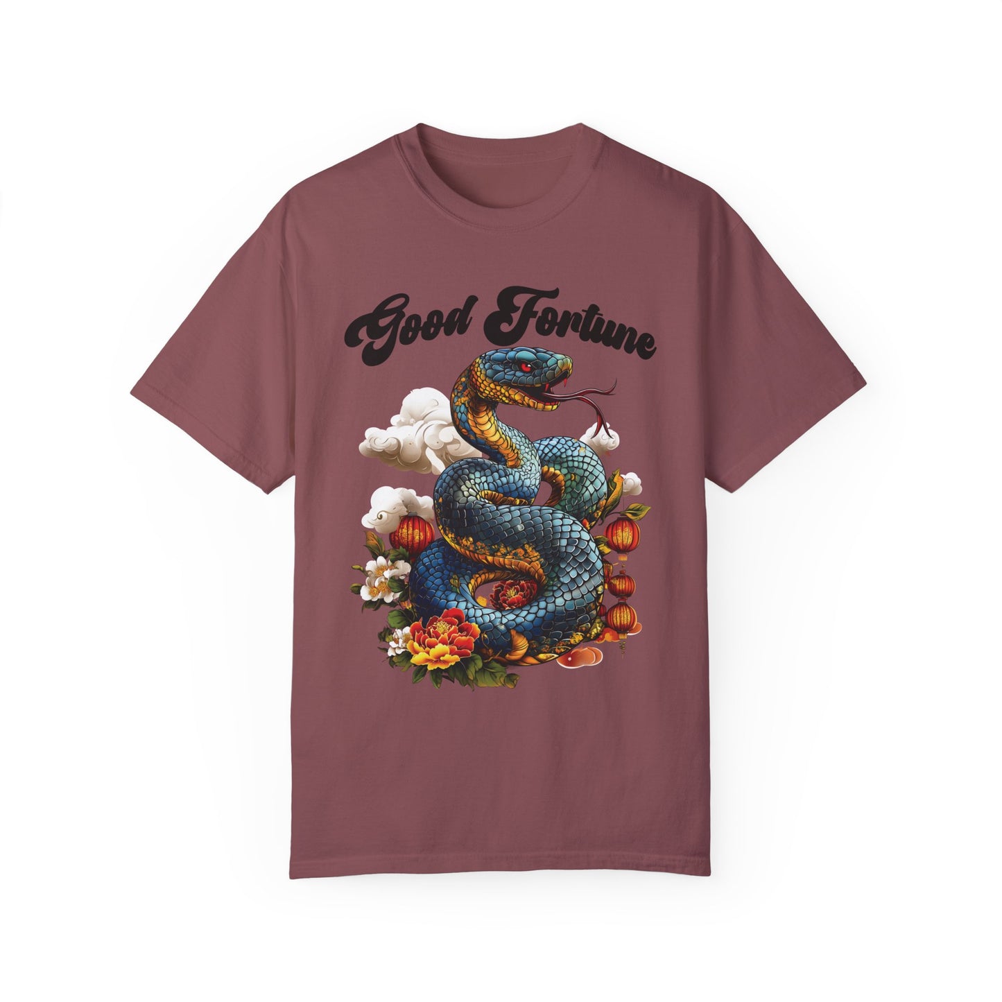 Chinese Snake Shirt, Comfort Colors Chinese New Year Shirt, Festival Lanterns Tee, Mythical Snake, Asian Art Apparel, Lunar New Year Top