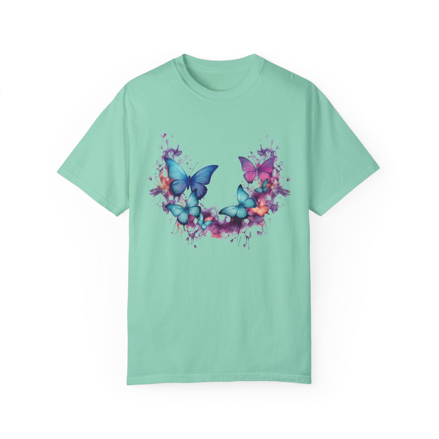 Butterfly Shirt,  Butterflies Tshirt, Water Color Style, Nature Lover T-Shirt, Comfort Colors Tee, Gift For Her, Colorful Butterfly Shirt