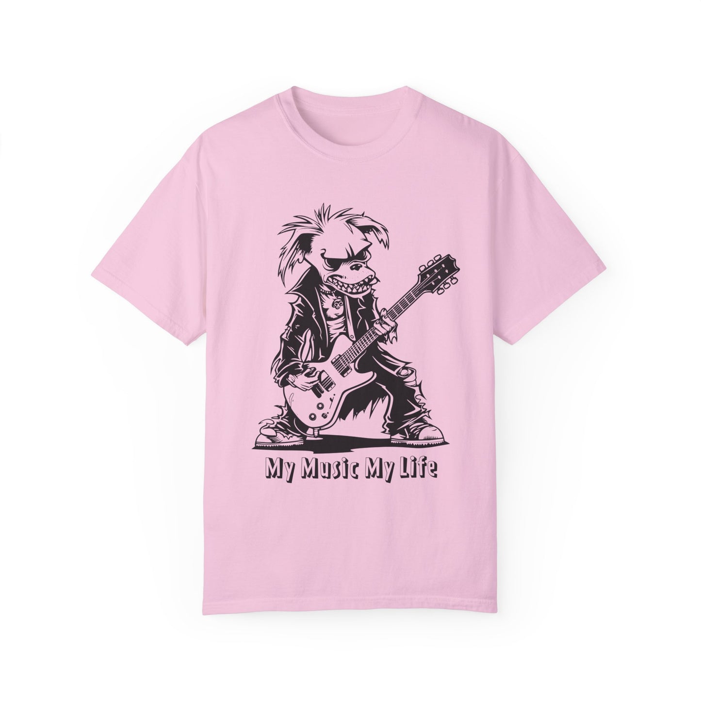 Comfort Colors Music Shirt, Music Party Shirt, Music Festival T-Shirt, Dog plays Guitar Shirt, Funny Dog Shirt, Pet Lover Shirt, Music Tee