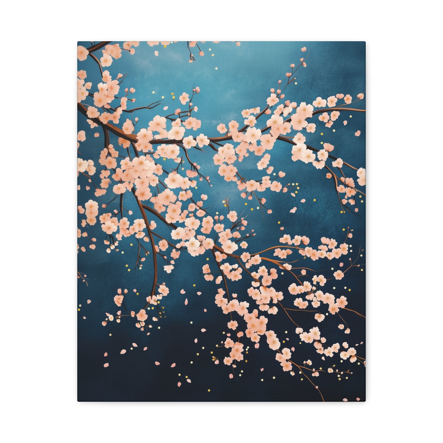 Japanese Cherry Blossom Canvas Wall Art, Home Decor, Sakura Flower Wall Art, Office Decor, Tranquil Artwork, Modern Floral Painting