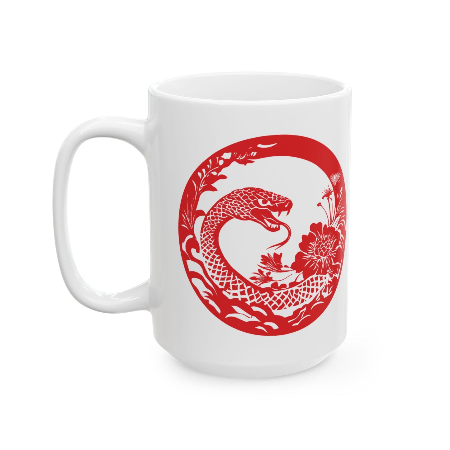 Chinese New Year Mug, 2025 CNY Mug, Red Snake Mug, Year of the Snake Mug, Lunar New Year Mug, 2025 Lunar Year Gift, Chinese New Year Cup