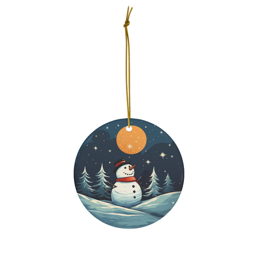 Christmas Ornament, Snowman Ornament, Christmas Tree Decor, Christmas Snowman Ornament, Christmas Gift Idea, Gift for Co-Worker