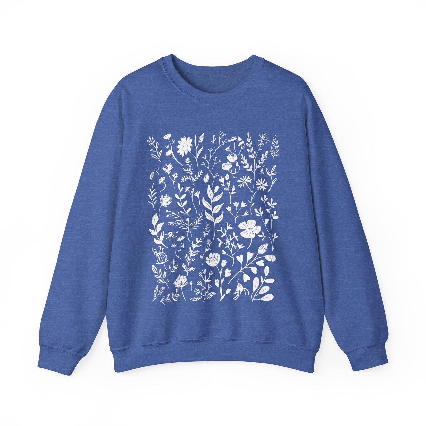 Flower Sweatshirt, Autumn Sweatshirt, Floral Sweater, Flower Pattern Sweater, September Sweatshirt, October Sweater, Hello Fall Sweatshirt