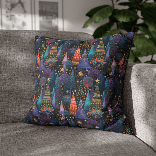 Christmas tree graphic pillow