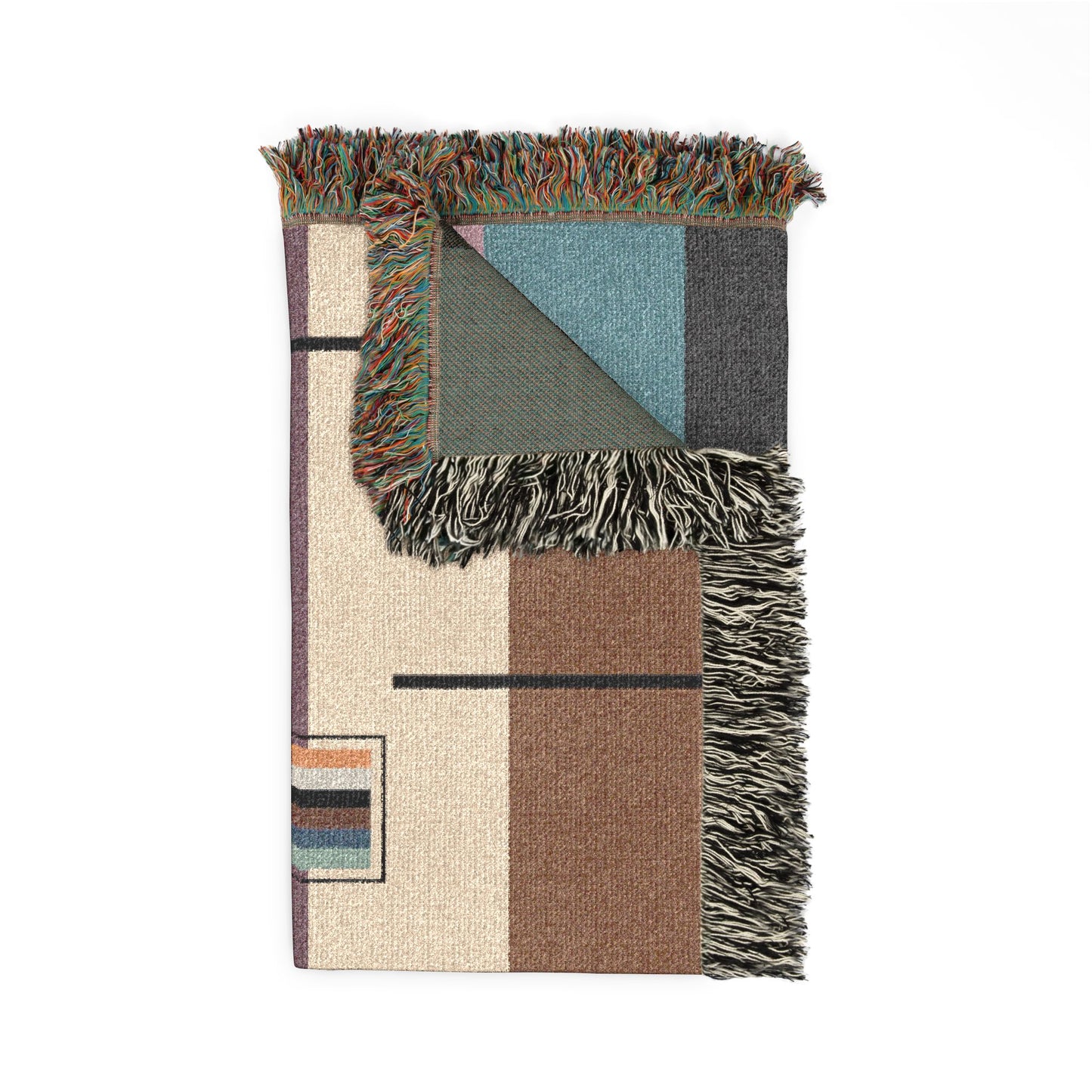Decorative blanket with geometric pattern