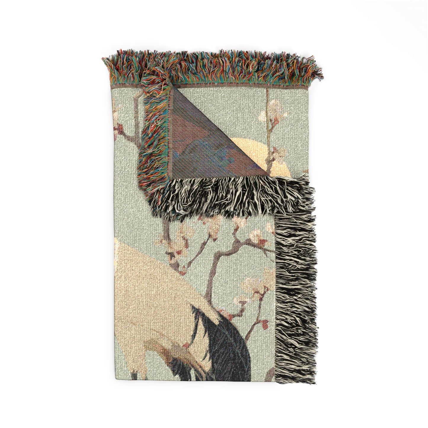 folded woven blanket
