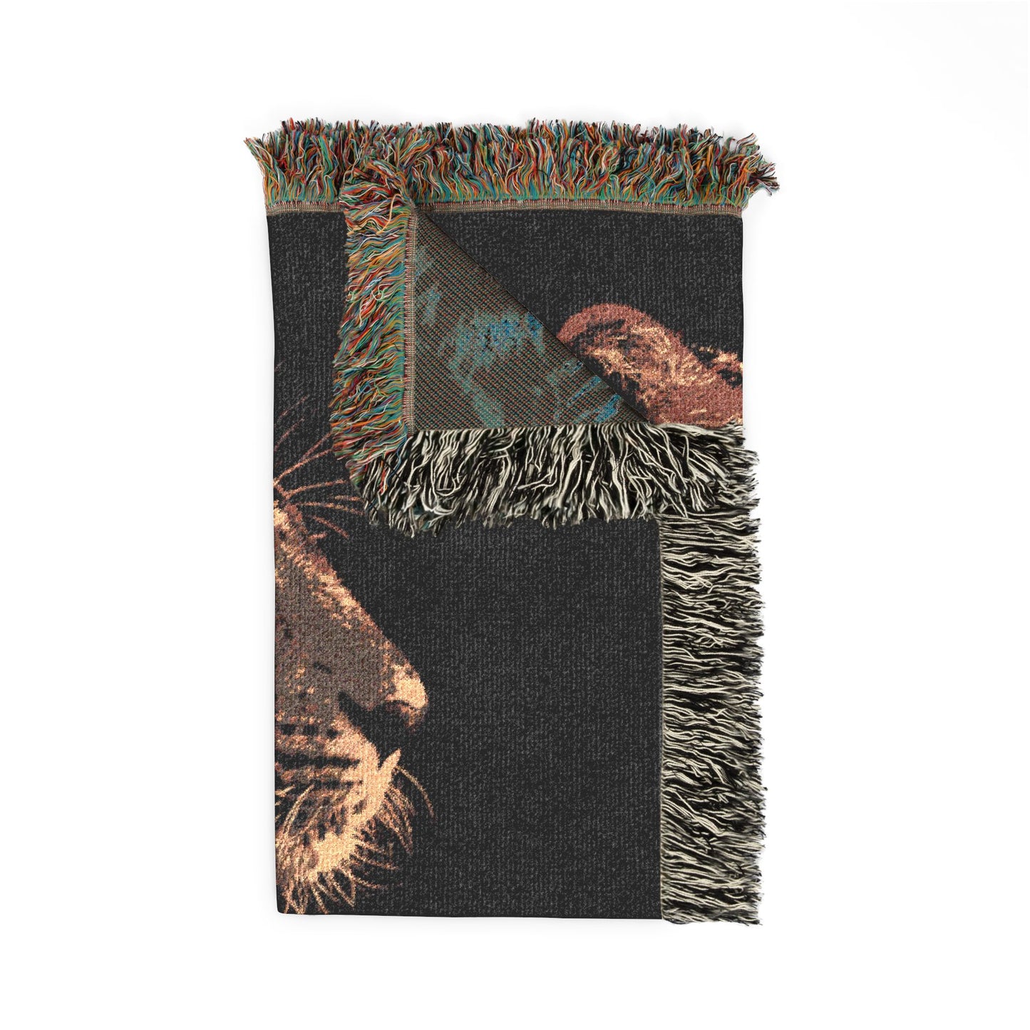 Leopard Woven Blanket, Wildlife Tapestry Throw, Big Cat Wall Hanging, Safari Animal Decor, Modern Rustic Home Accent