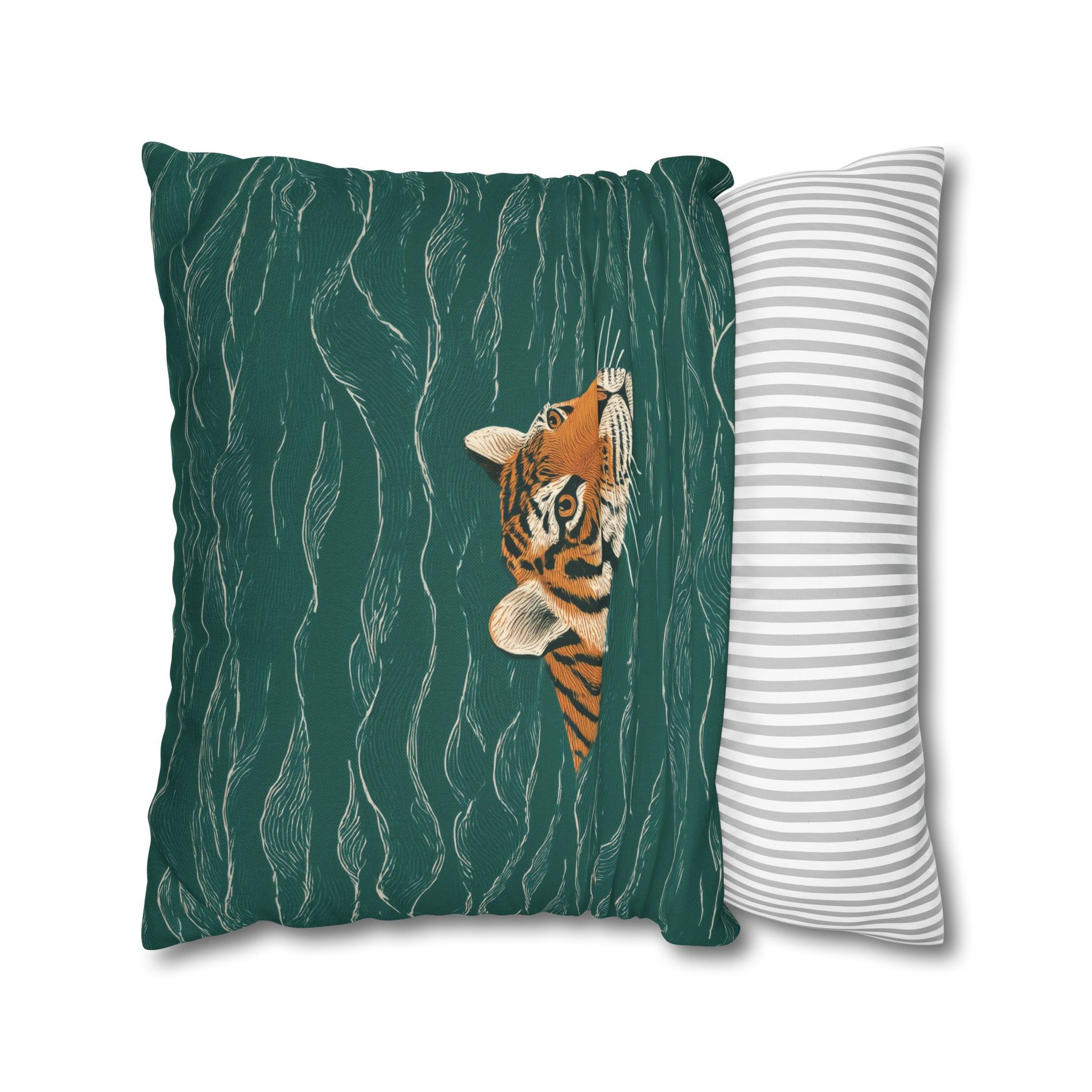Pillow with tiger designs