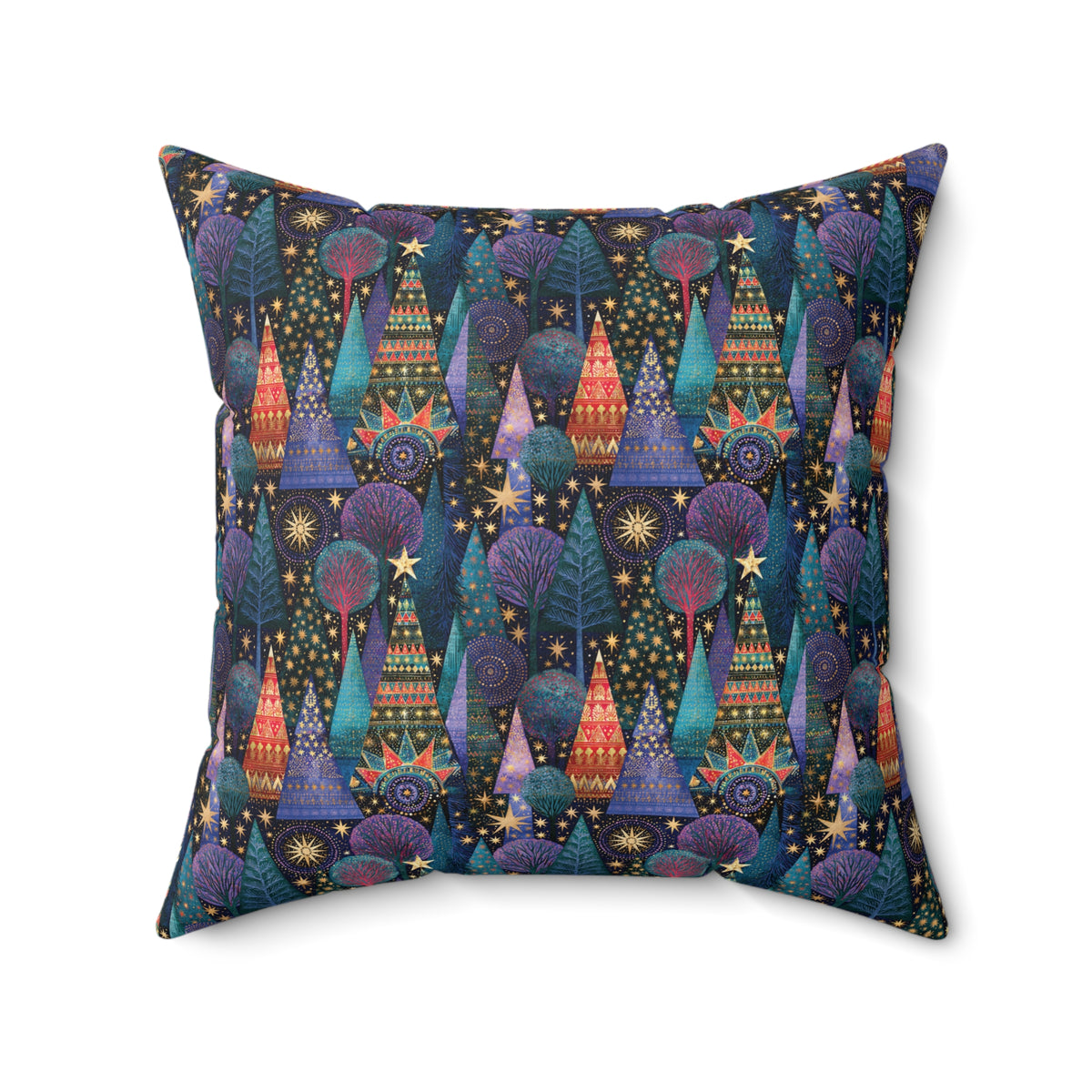 Christmas tree graphic pillow