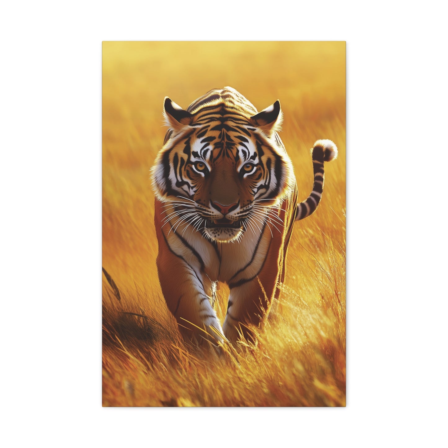 Tiger Family Canvas Wall Art Canvas Set, Nature Wildlife Prints, Home Office Decor, Majestic Tiger Artwork, Africa Safari Canvas, Set of 2