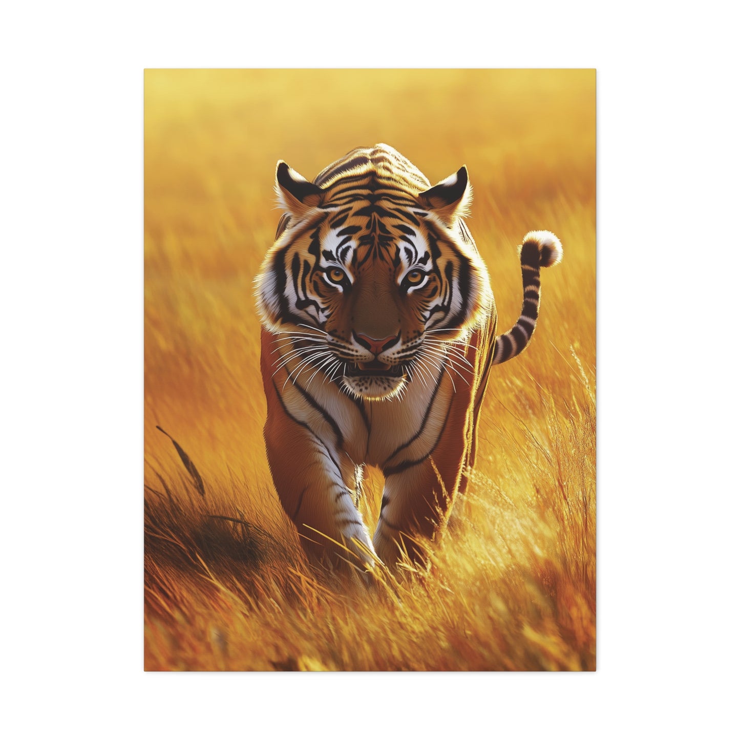 Tiger Family Canvas Wall Art Canvas Set, Nature Wildlife Prints, Home Office Decor, Majestic Tiger Artwork, Africa Safari Canvas, Set of 2