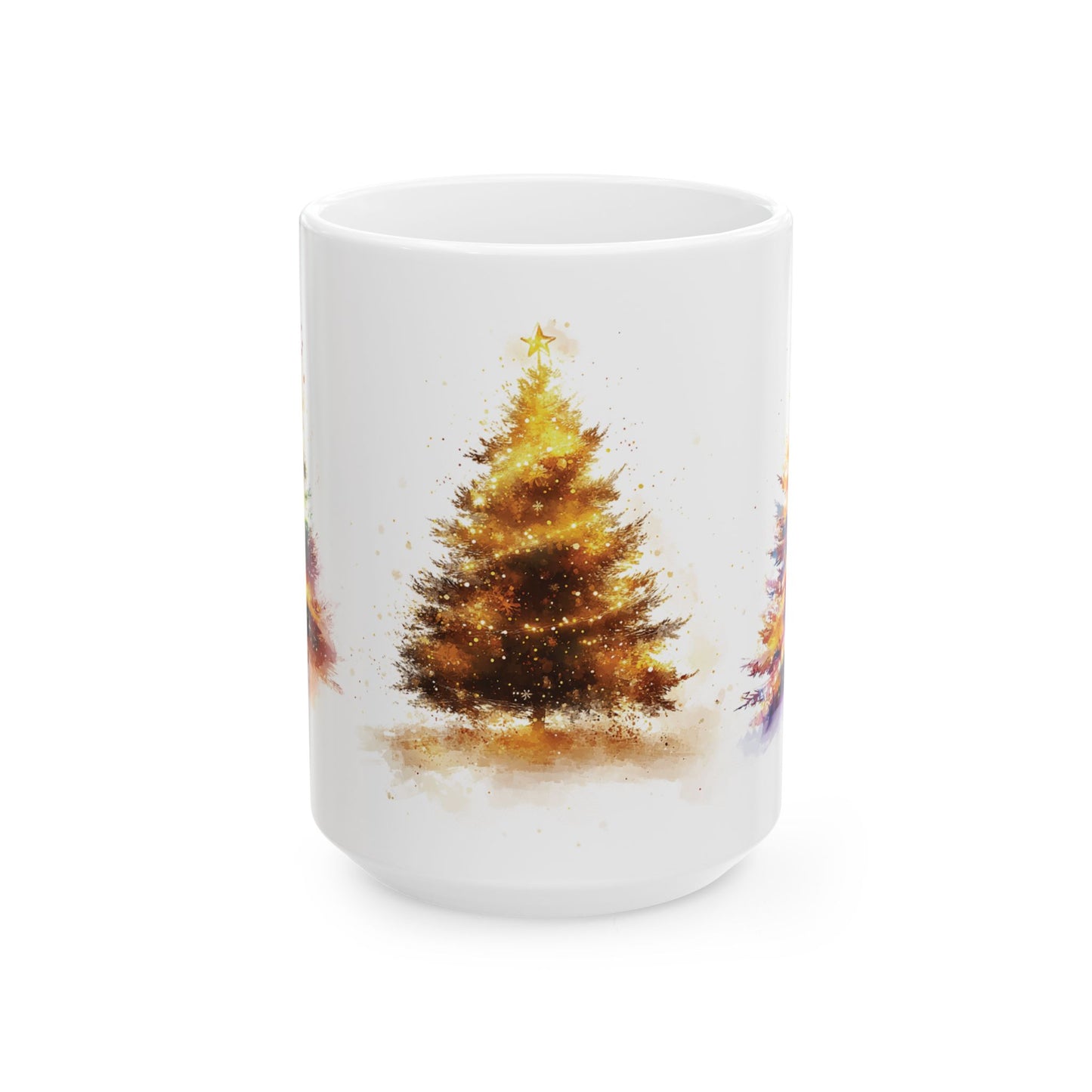 A Pair of Christmas Tree Mugs, 2 Coffee Mugs, Christmas Gifts, Christmas Decoration, Xmas Decor, Christmas Tea Cups, Holiday Season Mugs