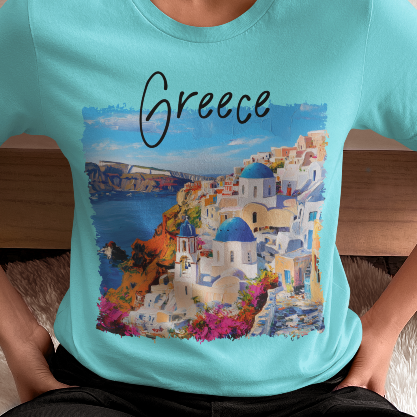 Comfort Colors Greece Shirt, Travel Santorini Shirt, Santorini Vacation Shirt, I Love Greece Tee, Greece Family Trip, Greece Painting Shirt