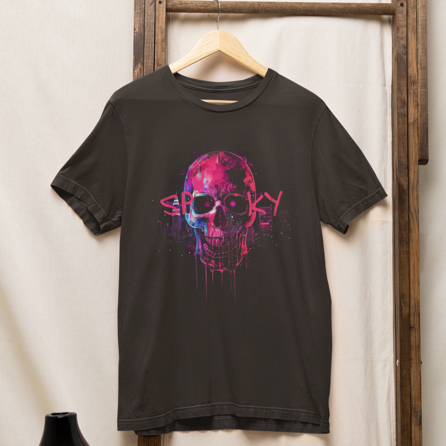 Spooky Skull Shirt, Halloween Shirt, Skull Shirt, Spooky TShirt, Halloween Gift, Halloween Gift Idea, Scary Halloween Shirt, Neon Skull Tee