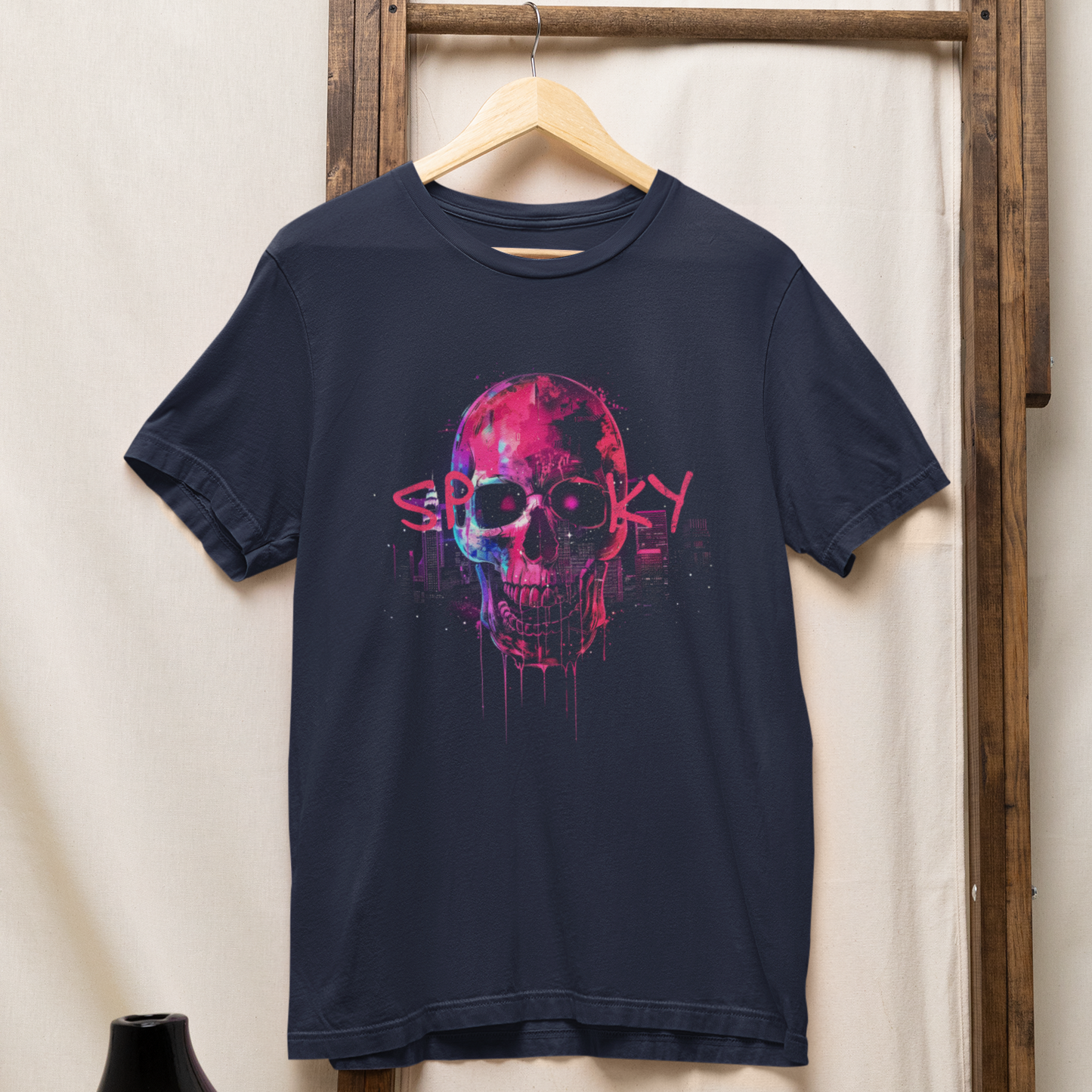 Spooky Skull Shirt, Halloween Shirt, Skull Shirt, Spooky TShirt, Halloween Gift, Halloween Gift Idea, Scary Halloween Shirt, Neon Skull Tee