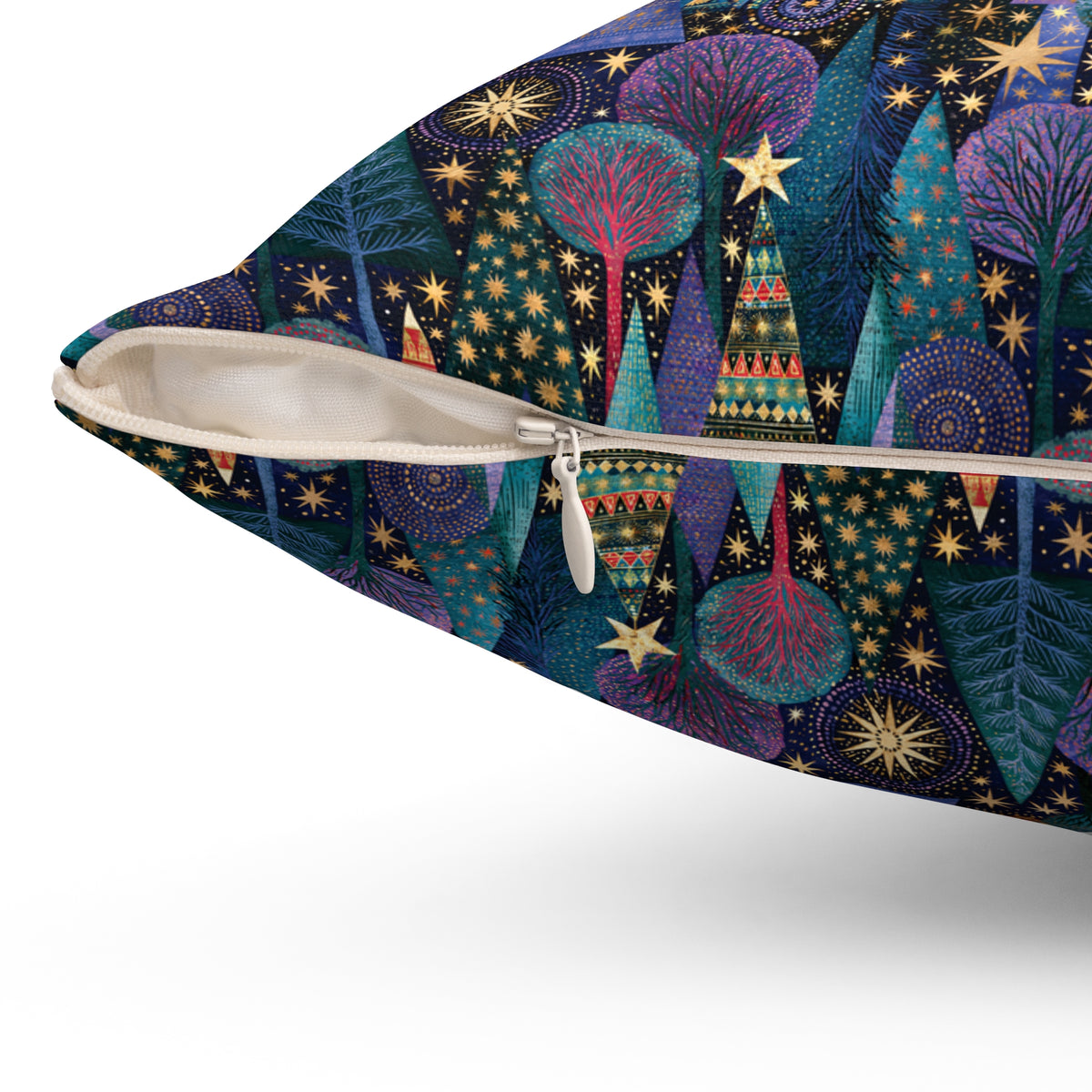 Christmas tree graphic pillow