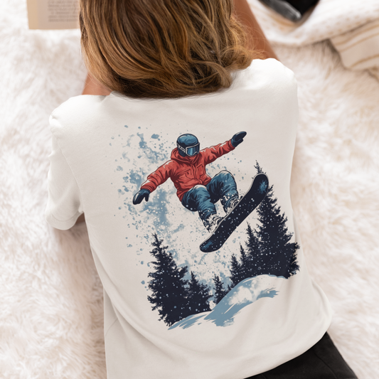 Snow Boarding Shirt, Winter Sport Shirt, Skiing Shirt, Snow Board Graphic Tee, Trendy Snow Boarding Tee, Outdoor Winter Shirt