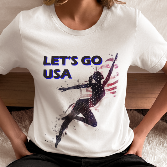American Gymnastics Shirt, Gymnast T-shirt, USA Flag Shirt, Summer Gymnastics Shirt, Gymnastics Enthusiast Gifts, Gymnastics Team Shirt