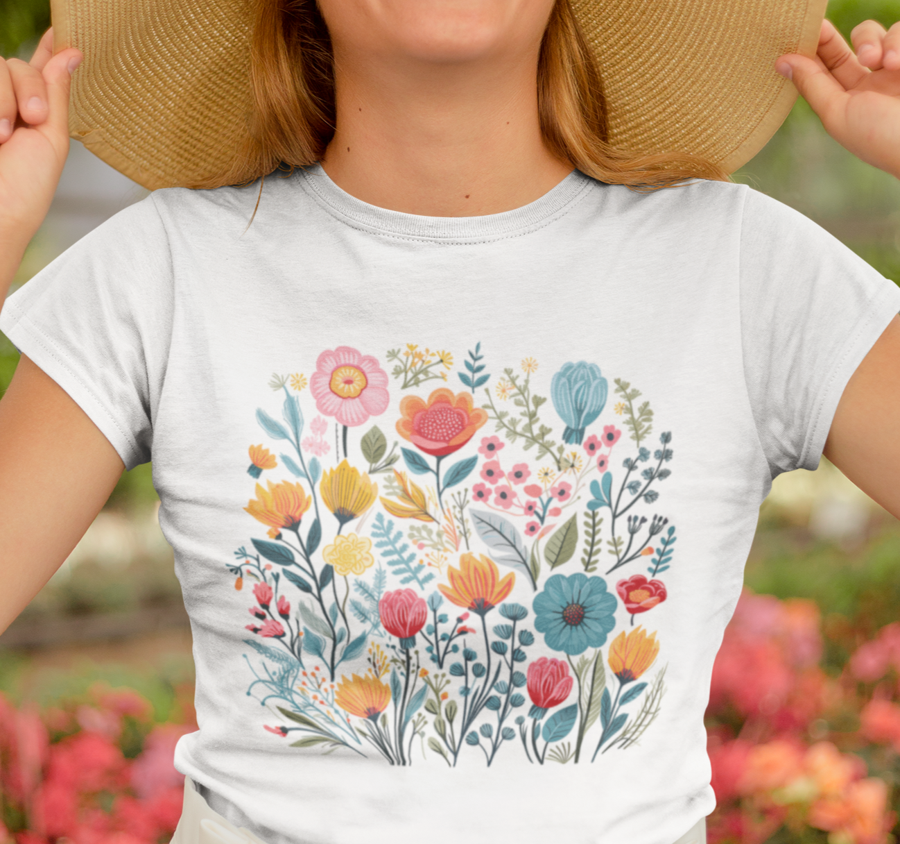 Flower Shirt, Floral Shirt, Garden Shirt, Wildflower Shirt, Botanical Shirt, Cottagecore Shirt, Aesthetic Shirt, Nature Shirt, Gift for her