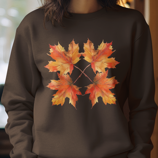 Autumn Sweatshirt, Maple Sweatshirt, Fall Leaves Sweater, Fall Season Sweater, September Sweatshirt, October Sweater, Hello Fall Sweatshirt